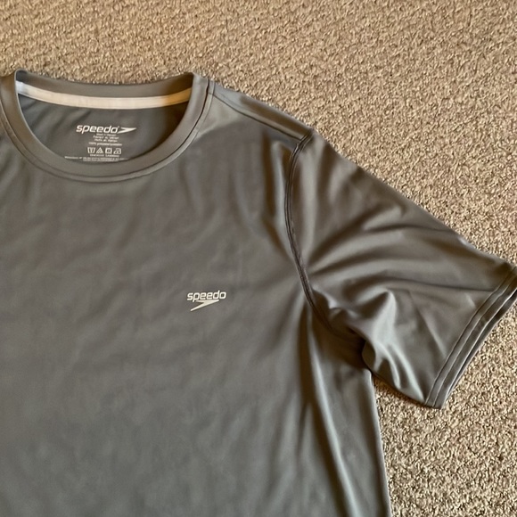 Speedo Men's Rash Guard - Gray S - Picture 5 of 11